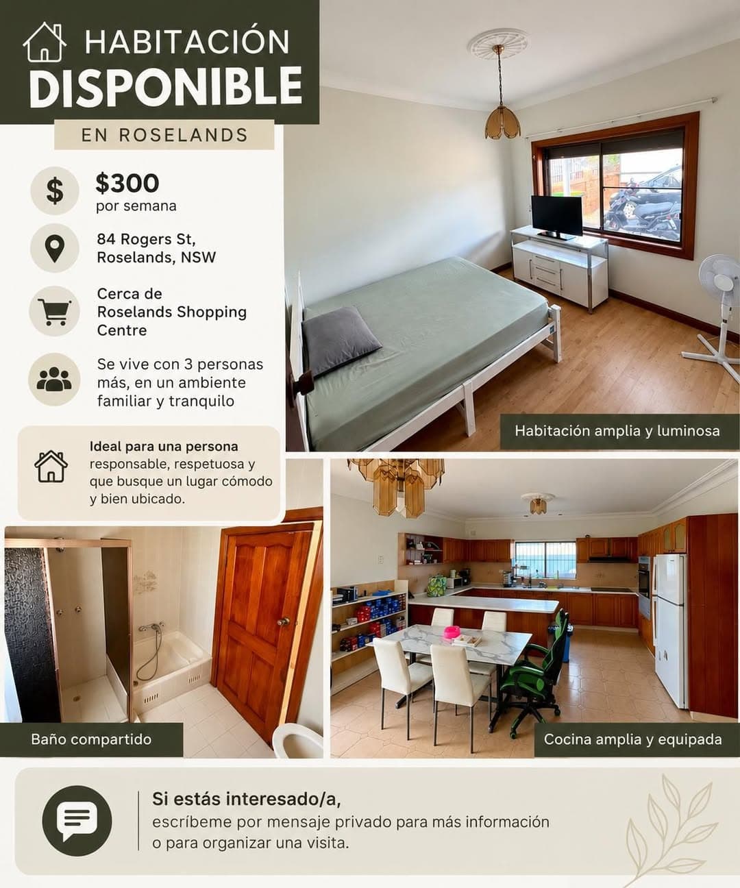 Room Available in Roselands