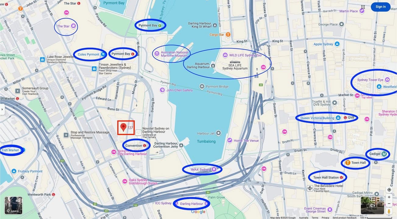 Sunny Twin Room with Private Balcony in Darling Harbour (3)