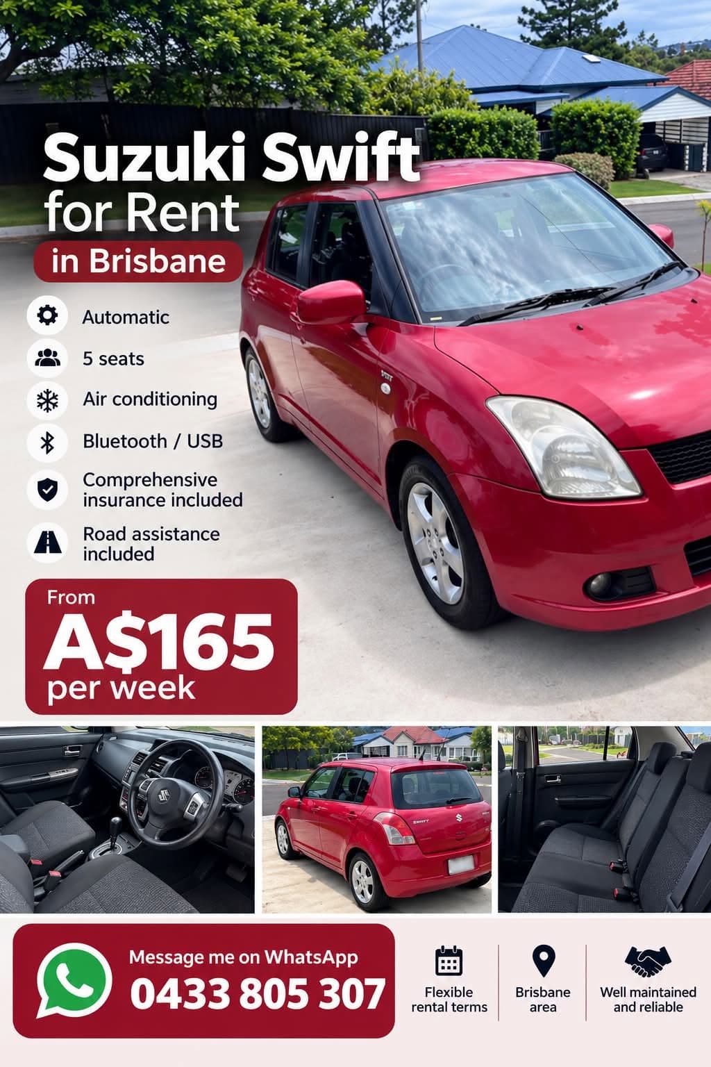Suzuki Swift Automatic for Rent