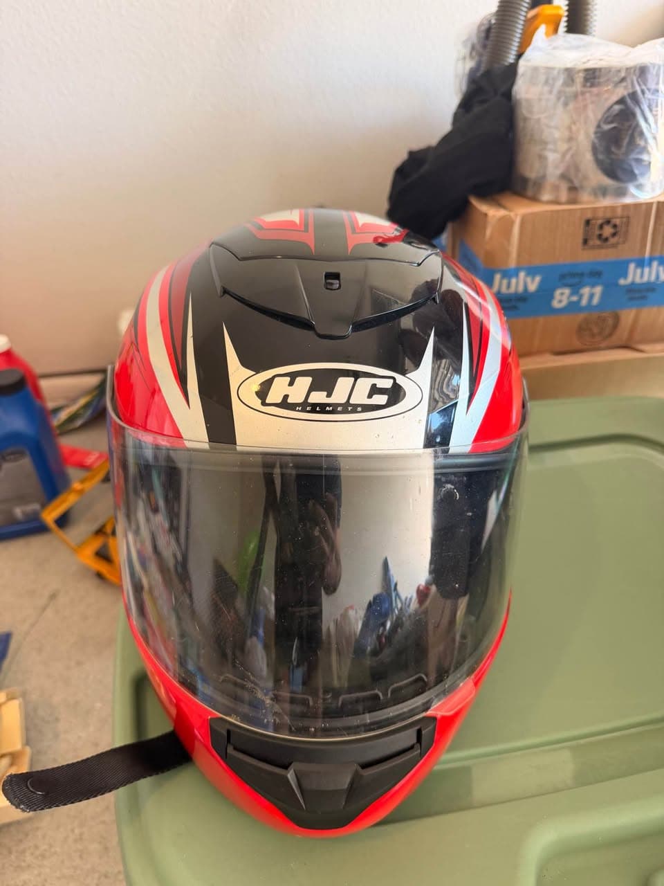 Used HJC Full-Face Motorcycle Helmet for Sale (2)