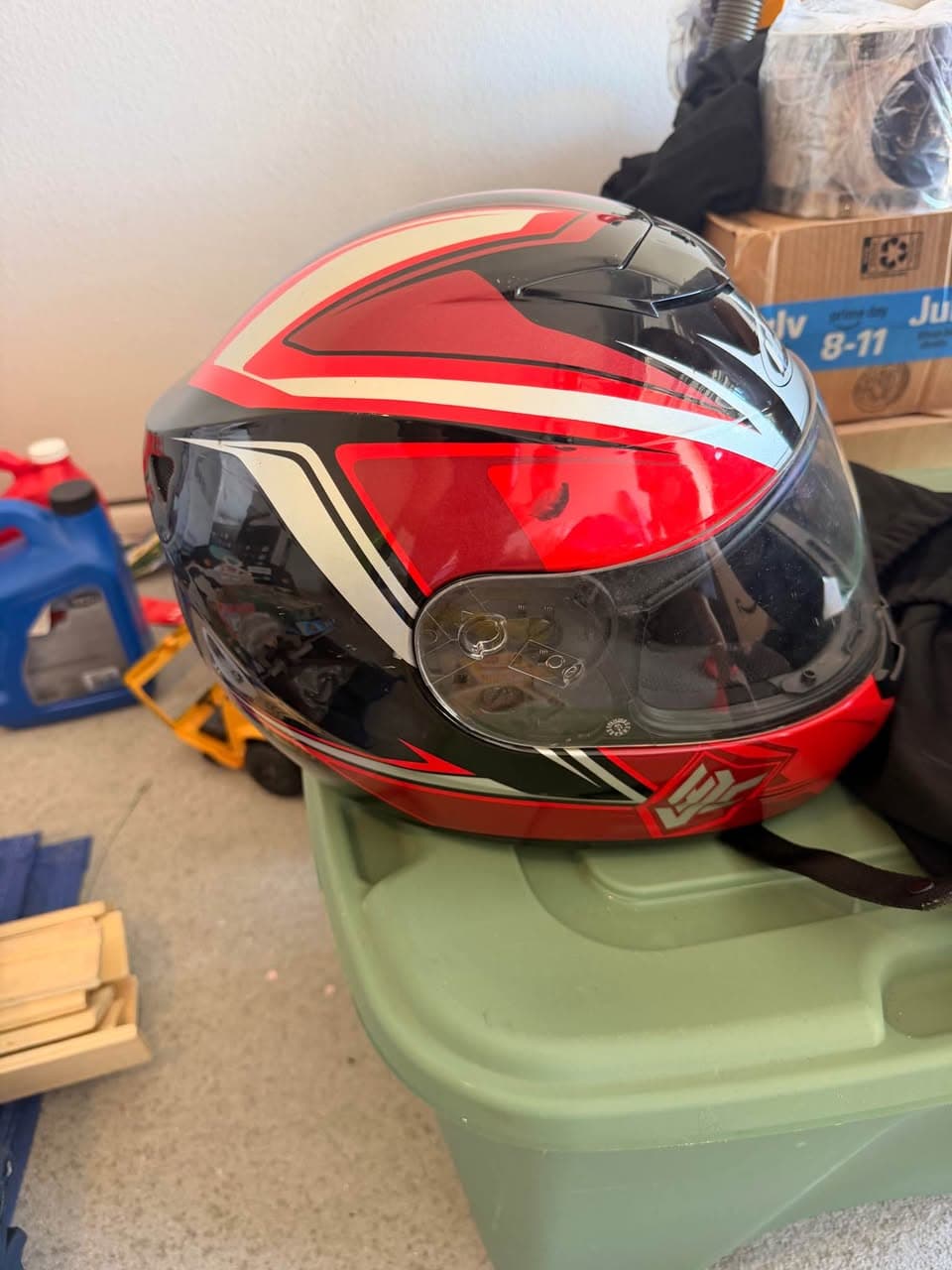 Used HJC Full-Face Motorcycle Helmet for Sale (3)