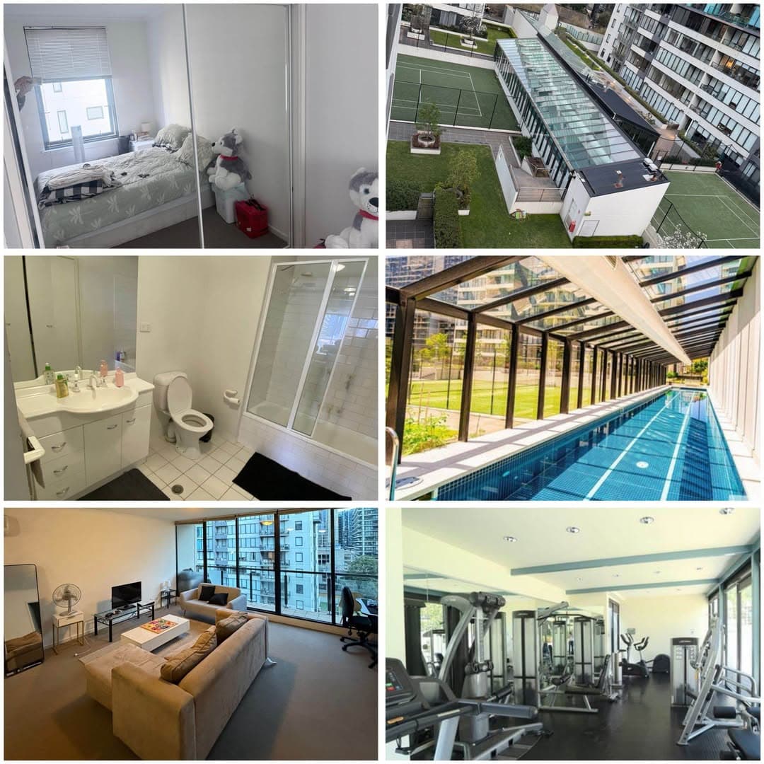 Couple room in South Melbourne (Dorcas St) — gym & pool