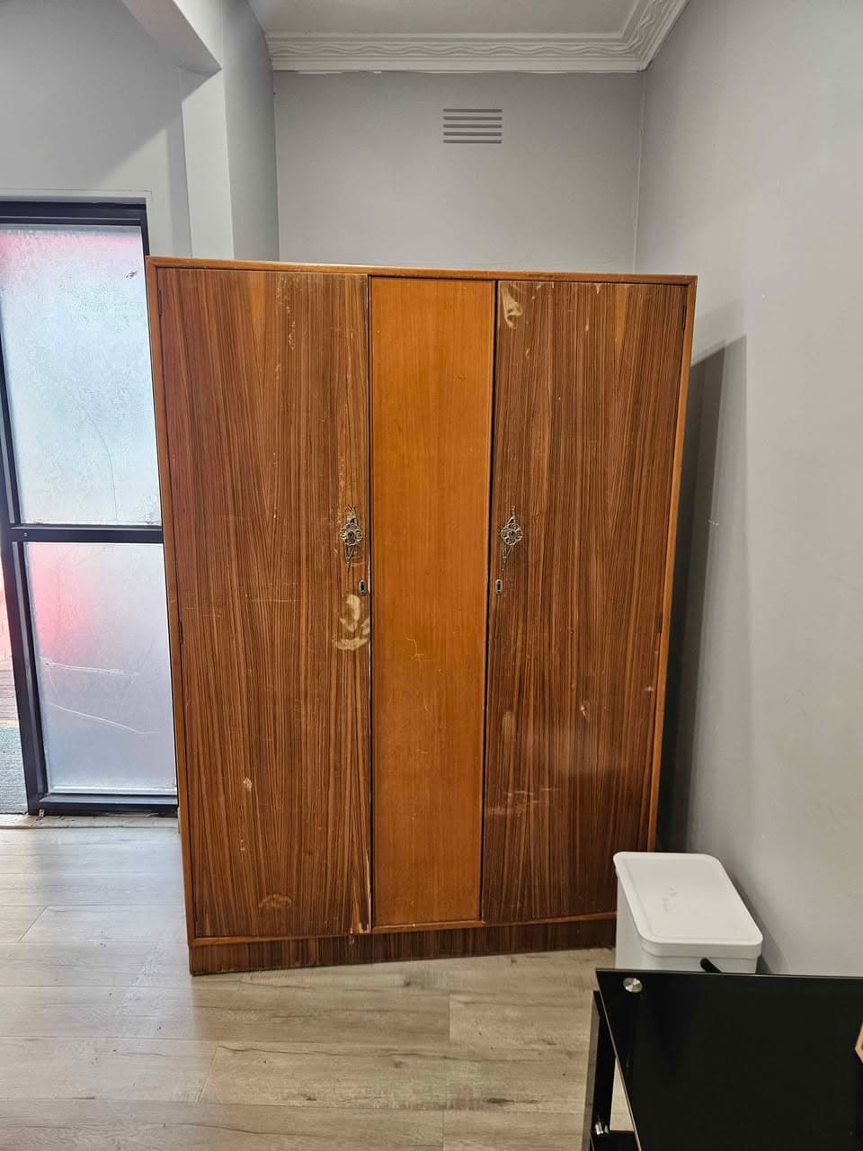 Free Old Wooden Wardrobe Available for Pick-Up