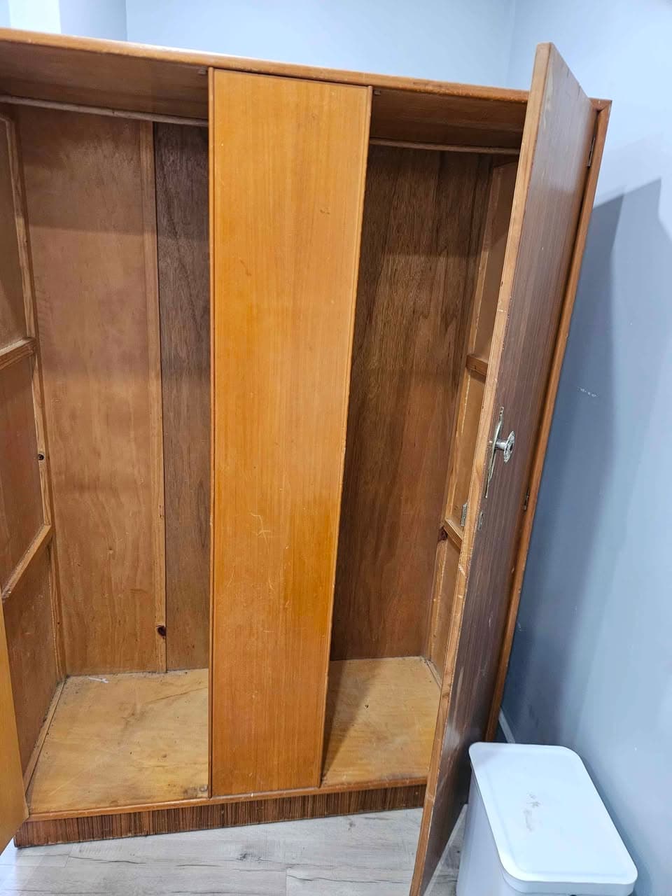 Free Old Wooden Wardrobe Available for Pick-Up (3)