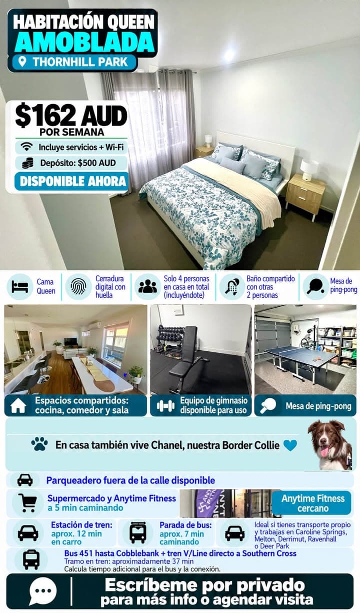 Furnished Queen Room for Rent in Thornhill Park (2)