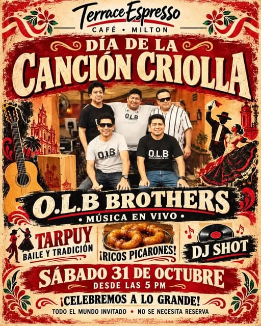 Photo of Día de la Canción Criolla – O.L.B Brothers en vivo
