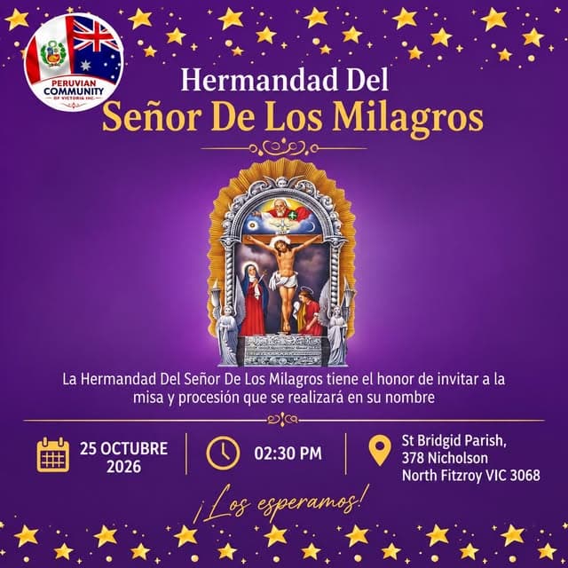 Foto de Señor de los Milagros – Misa y Procesión