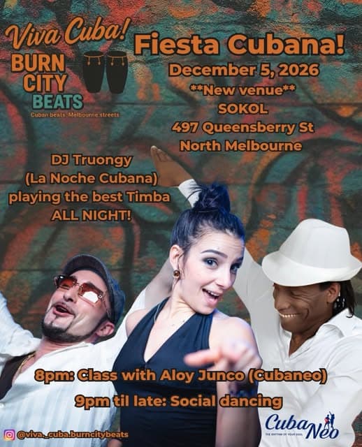 Photo of Viva Cuba! Fiesta Cubana – Burn City Beats