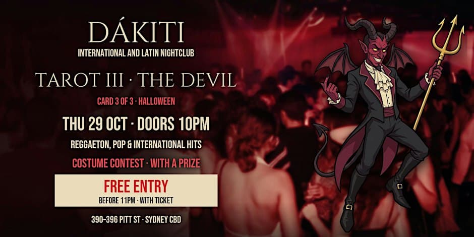 Foto de TAROT III · EL DIABLO | Halloween | Dákiti International & Latin Nightclub