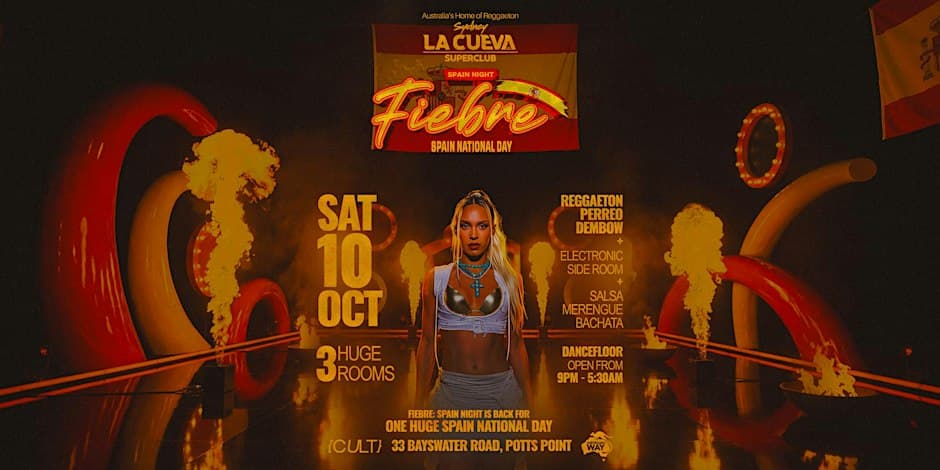 Photo of La Cueva Superclub Saturdays | SAT 10 OCT | FIEBRE SPAIN NATIONAL DAY