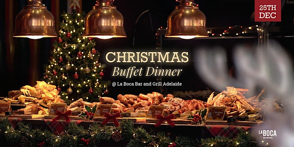 Foto de Cena Buffet Surf and Turf para el Día de Navidad | La Boca Bar & Grill Adelaide