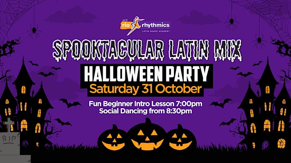 Foto de Fiesta de Halloween Spooktacular Latin Mix // Clase Introductoria Divertida y Baile Social