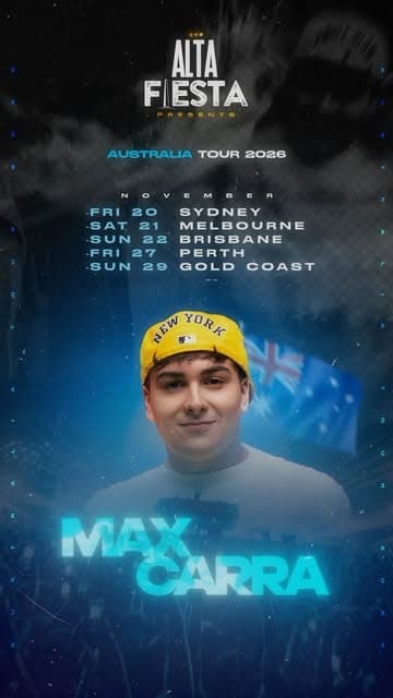 Photo of Alta Fiesta presents Max Carra – Australia Tour (Sydney)