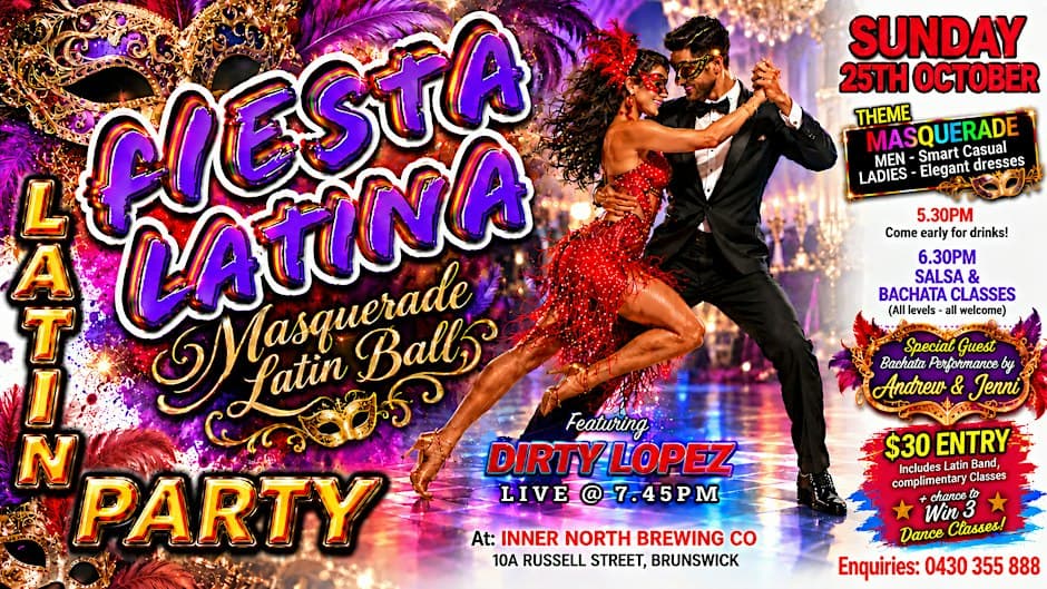 Foto de FIESTA LATINA 'MASQUERADE LATIN BALL' THEME PARTY - LATIN BAND & 2 CLASSES