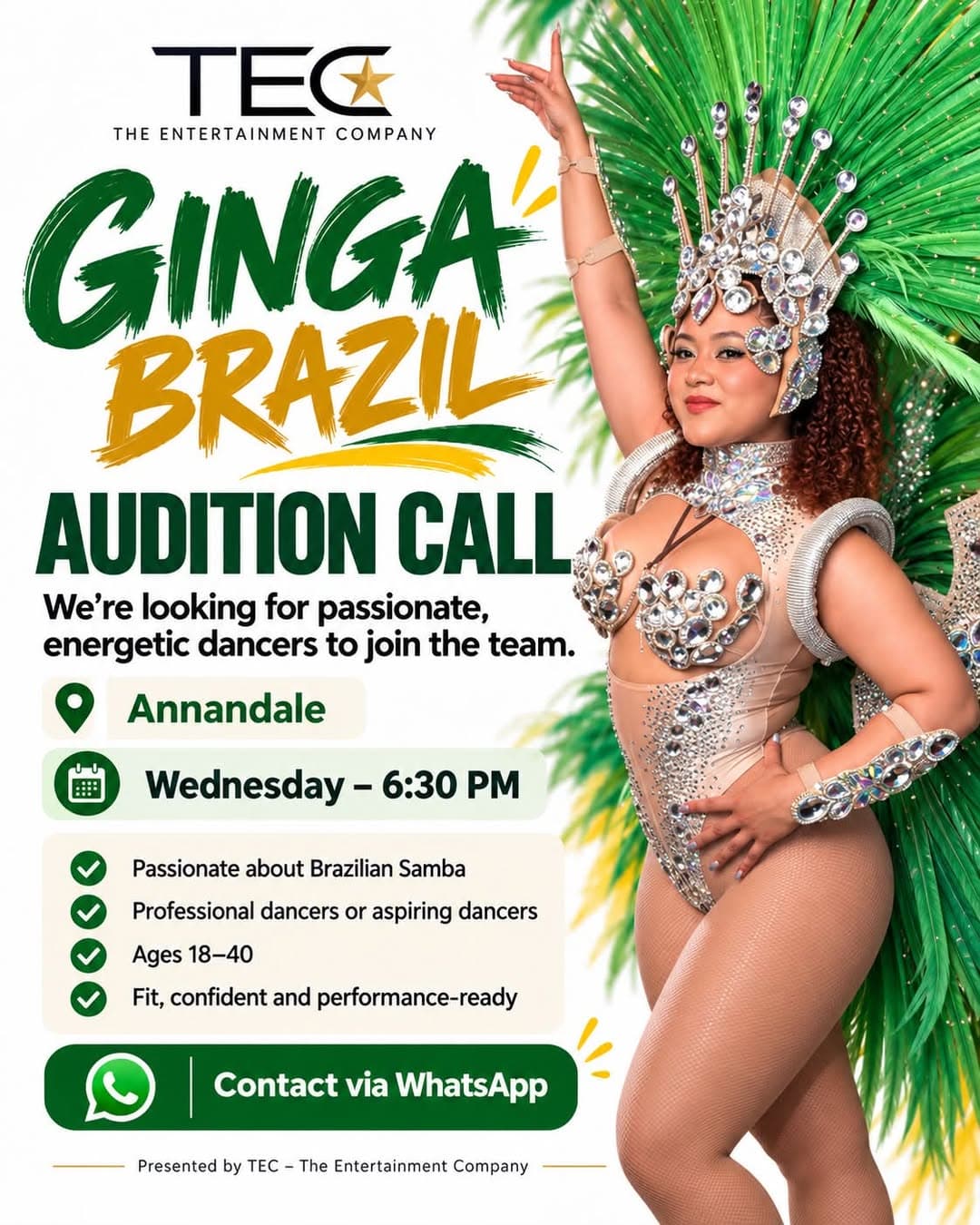 Photo of Open Audition for Ginga Brazil