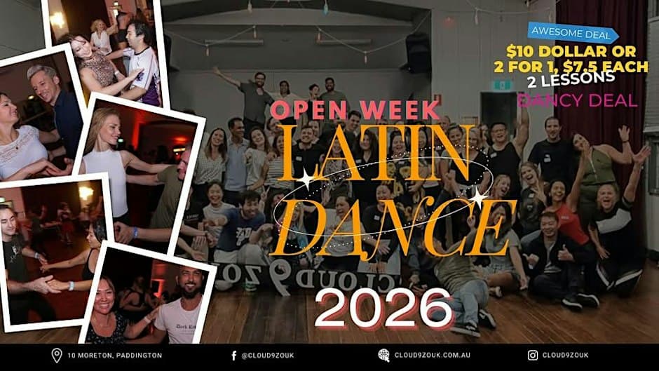 Photo of Latin Dancing Open Week 2026